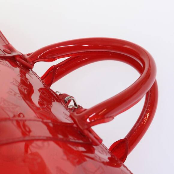 LOUIS VUITTON Monogram Vinyl Keepall Bandouliere 50 Bag Red M41416 - Picture 14 of 16